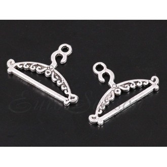 Подвеска мет.№390 25х18мм цв.Silver (цена за 1шт)